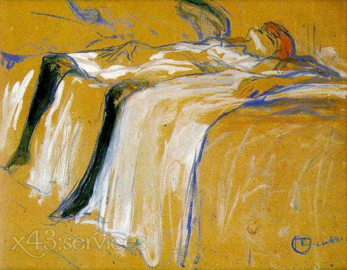 Henri de Toulouse-Lautrec - Alleine - Alone - zum Schließen ins Bild klicken